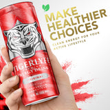 TIGERLYFE Energy Drink 12 Pack, 12oz Slim Cans, Energy Drinks Bulk with 24g Cane Sugar, 110 Calories Energy Drink for Energy & Focus, Zero Calorie