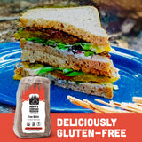 Happy Campers Yum White Gluten Free Bread, Multi-Grain, Non-GMO, Vegan, Organic, 17.4 oz Loaf (Pack of 4)