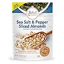 Salad Pizazz Sliced Almonds, Sea Salt Cracked Pepper, Non-GMO, All-Natural, Kosher Salad Topper, Resealable Bag, 3.25 Ounce