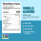 Kellys Four Plus Granola Cereal | Vanilla Almond Healthy Granola for Yogurt | Hand Made Snacks for Breakfast - 12 oz
