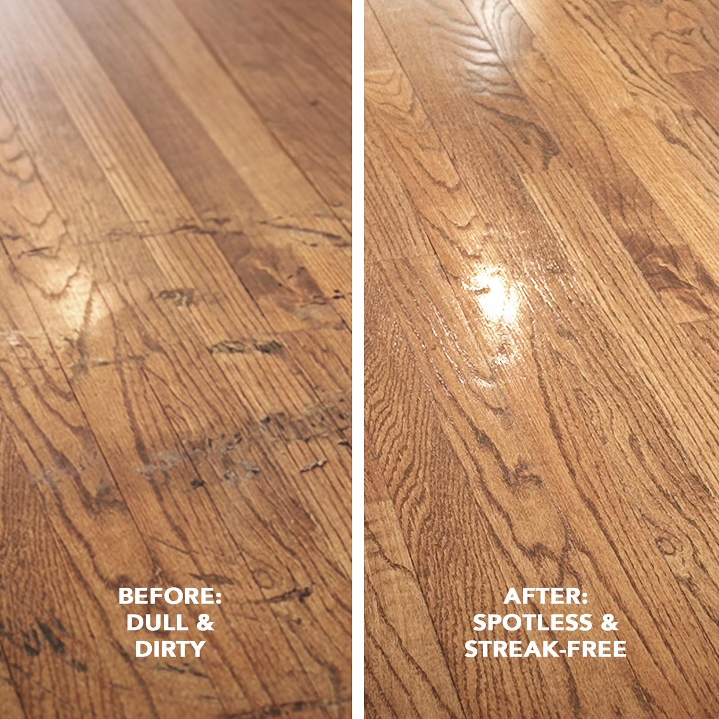 Weiman Hardwood Floor Cleaner and Polish Restorer Combo - 2 Pack - High-Traffic Hardwood Floor, Natural Shine, Removes Scratches, Leaves Protective