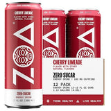 ZOA Zero Sugar Energy Drinks - Cherry Limeade | Healthy Energy Formula with Natural Caffeine, Daily Vitamin C, Essential B-Vitamins | Gluten-Free