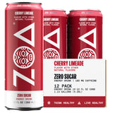ZOA Zero Sugar Energy Drinks - Cherry Limeade | Healthy Energy Formula with Natural Caffeine, Daily Vitamin C, Essential B-Vitamins | Gluten-Free