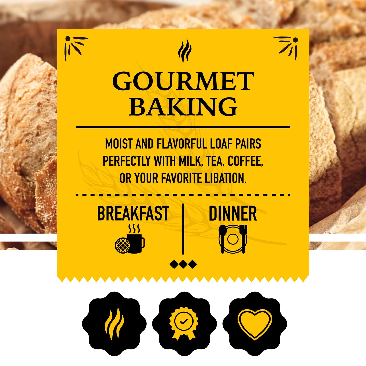 Just In Time Gourmet White Cheddar Cheese Beer Bread Mix, Easy-to-Bake Delight, Perfect for Potlucks, Ideal Gift, 1 Mix