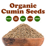 Food to Live Organic Cumin Seeds, 3 Pounds - 100% Natural, Non-GMO, Aromatic Seasoning, Perfect for Spices, Baking and Pickling, Vegan, Kosher, Bulk