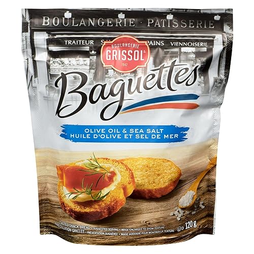 Boulangerie Grissol Baguettes, Olive Oil & Sea Salt, 120g/4.2 oz