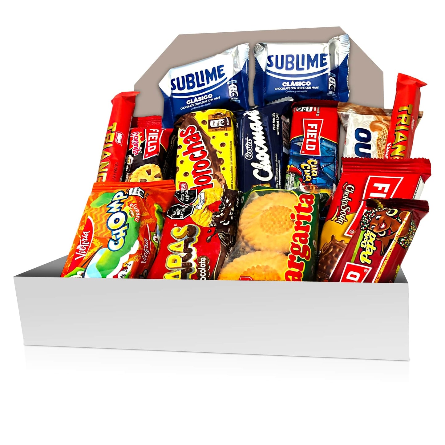 Caja de Galletas Peruanas y Chocolates Peruanos Doña Pepa y mas | Peruvian cookies and chocolates 12 Assorted Treats Box