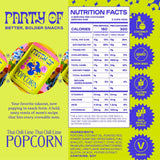 Party of Thai Chili Lime Popcorn Snack - Savory Citrus Heat with Spicy Kick - Gluten-Free, Veggie-Based, Healthy Snack - Individually Wrapped for Easy