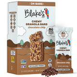Blake’s Chewy Granola Bars Chocolate Chip 24 Count, Gluten Free, Nut Free