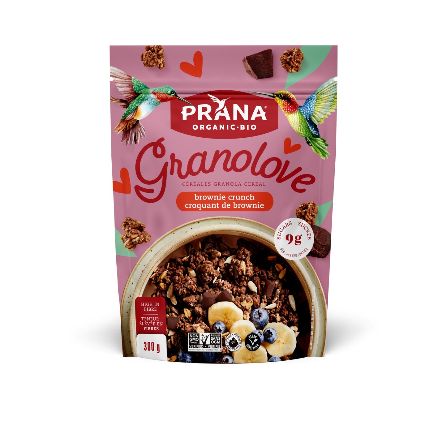 Prana Organic Brownie Crunch Cereal Granola, 300 GR