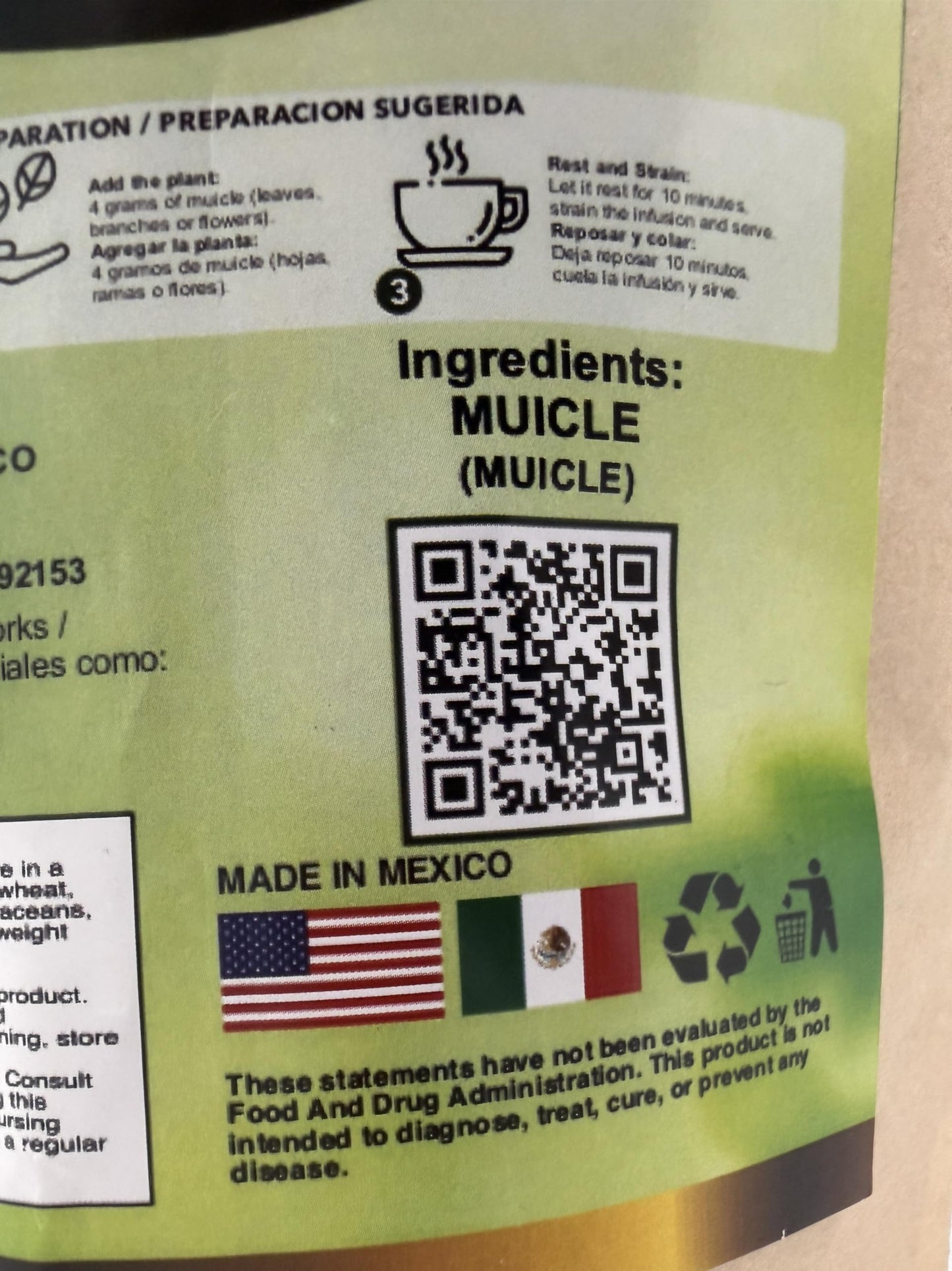 Hierbasmex - Honey Suckle - MUICLE loose leaf Herbal Tea