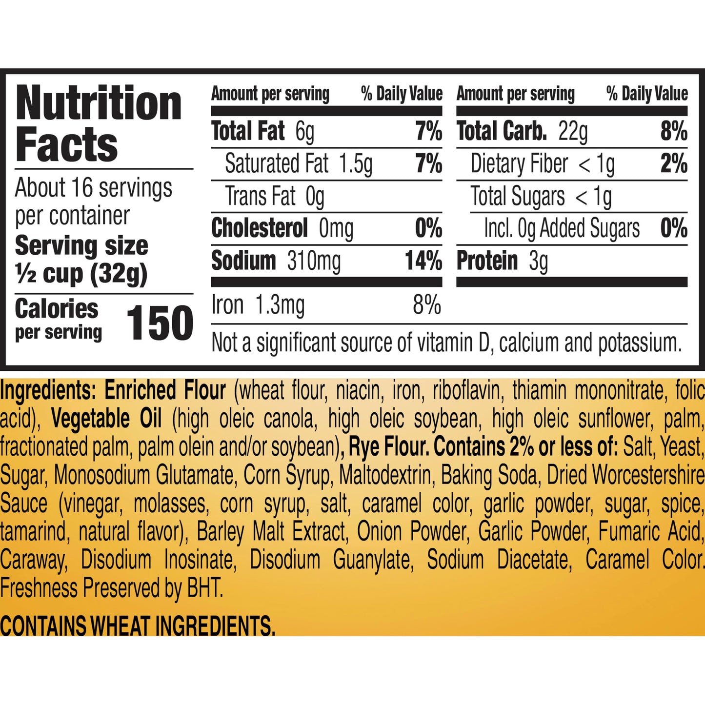 Gardetto's Original Recipe Snack Mix, Salty Snacks Tub, 18 oz