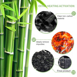 12 Pack Bamboo Air Purifying Bag, Activated Charcoal Bags Odor Absorber, Moisture Absorber, Natural Car Air Freshener, Shoe Deodorizer, Odor