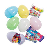 Fun Express Candy Filled Easter Eggs Bulk 24 Pack - Pre-Filled Plastic Easter Eggs with Chocolate Candy Inside | Pastel Colors for Hunt Party Supplies