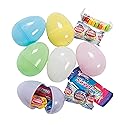 Fun Express Candy Filled Easter Eggs Bulk 24 Pack - Pre-Filled Plastic Easter Eggs with Chocolate Candy Inside | Pastel Colors for Hunt Party Supplies