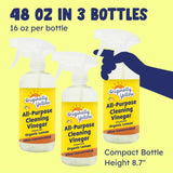 Originally Yellow Lemon Vinegar All Purpose Cleaning Spray | Distilled Cleaning Vinegar | Plant-Derived All Purpose Cleaner | Living Room, Bathroom