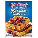 Krusteaz Light & Crispy Belgian Waffle Mix No Artificial Flavors, Colors, or Preservatives 28 Ounce (Pack of 3)