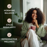 Moontime Tea Organic Fertility Tea for Women TTC | Red Raspberry Leaf, Nettle, Red Clover & Peppermint | Preconception Wellness | USDA Certified | 30