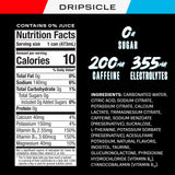 PRIME Energy DRIPSCICLE, Sugar Free Energy Drink, 200mg Caffeine and 355mg of Electrolytes for Hydration, Low Calorie, Vegan, Gluten Free, 16 Fluid
