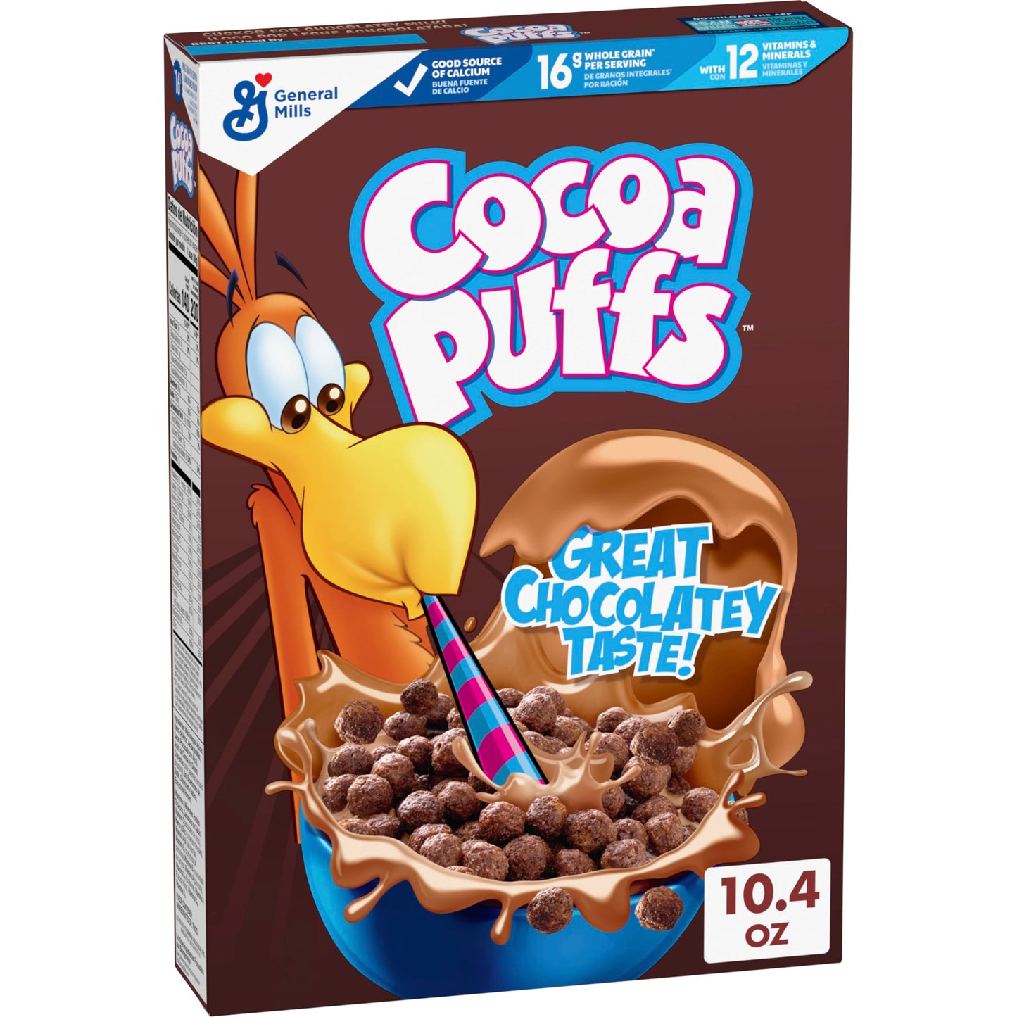 Cocoa Puffs, Chocolatey Breakfast Cereal, Made with Whole Grain, 10.4 oz
