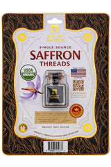Afghan Saffron® USDA Organic Saffron, Premium Grade A+ All-Red Threads - Gourmet Saffron Spice for Paella, Risotto, Tea, Milk, and All Culinary Uses