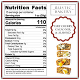 Rustic Bakery Artisan Crisps - Tart Cherry, Cacao Nib, & Almond - Artisan Crackers for Cheese Platter or Snacking - Slightly Sweet Cracker for Cheese