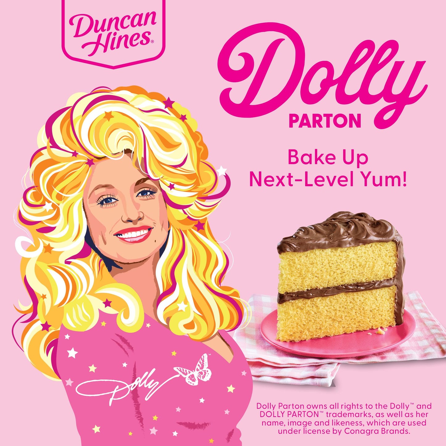 Duncan Hines Dolly Parton's Favorite Yellow Cake Mix, 15.25 oz.