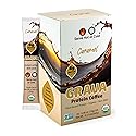 Grava Organic Plant Protein Coffee Sticks Caramel - 8g Plant Protein, 80mg Caffeine - Monk Fruit Sweetener - USDA Organic, Non-GMO & Fair Trade