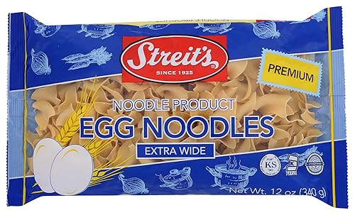 Streit's Egg Noodles- Extra Wide - Premium Enriched- 12oz (pack of 12)