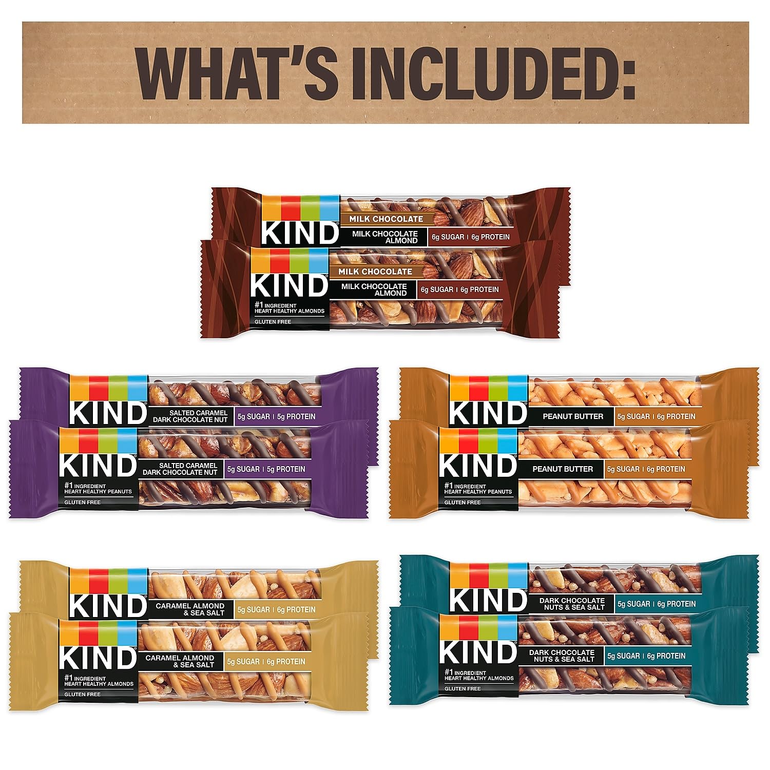 Break Box KIND Bar Snack Mix, Assorted, 22/Box (700-S0021)