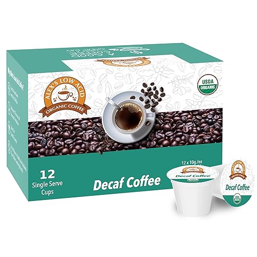 Alex's Low Acid Organic Coffee (12 Servings) - Decaf