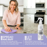 Fixture Shield Home Ceramic Coating Spray - SiO? Hydrophobic Protection for Kitchen & Bathrooms + Stainless Steel | Repels Fingerprints, Stains & Hard