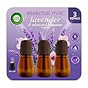 Air Wick Essential Mist Refill, Essential Oils Diffuser, Lavender and Almond Blossom, 3 ct, Air Freshener, Aroma diffuser