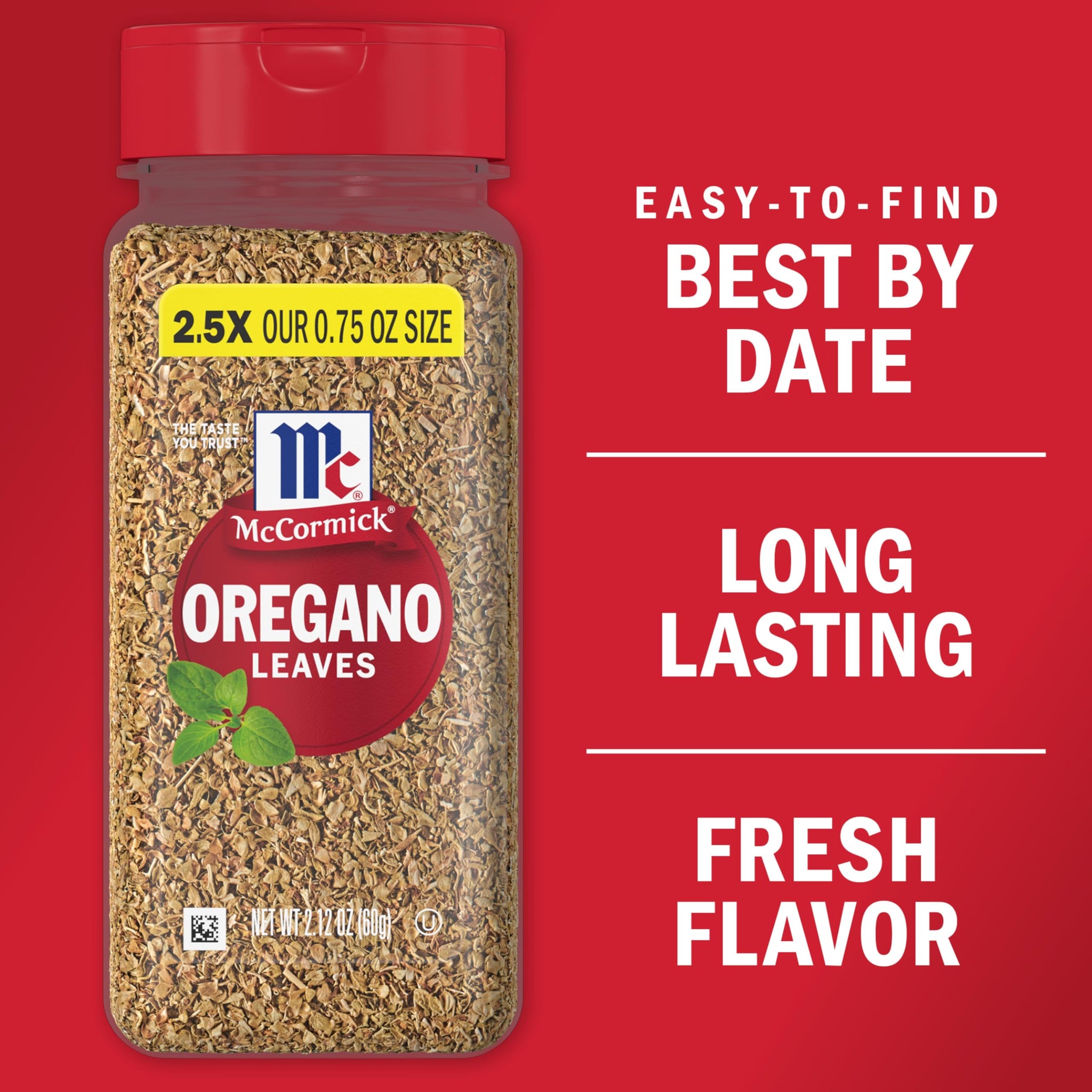 McCormick Oregano Leaves, 2.12 oz