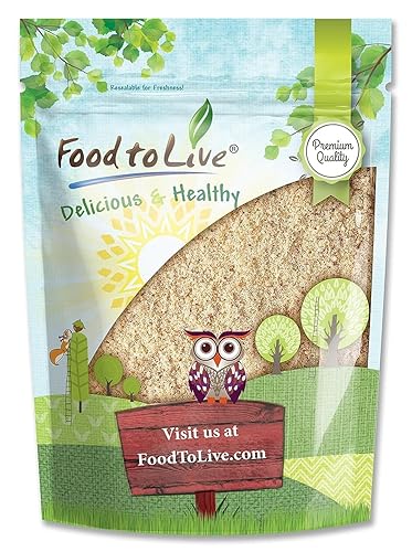 Food to Live California Unblanched Almond Flour, 3 Pounds - Natural Meal, Finely Milled with Skin On, Raw Kosher Vegan Keto Paleo, Low Carb Low