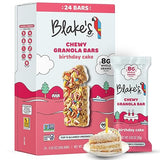 Blake’s Seed Based Chewy Granola Bars - Birthday Cake (24 Count), Vegan, Gluten Free, Nut Free & Dairy Free, Healthy Snacks for Kids or Adults, School