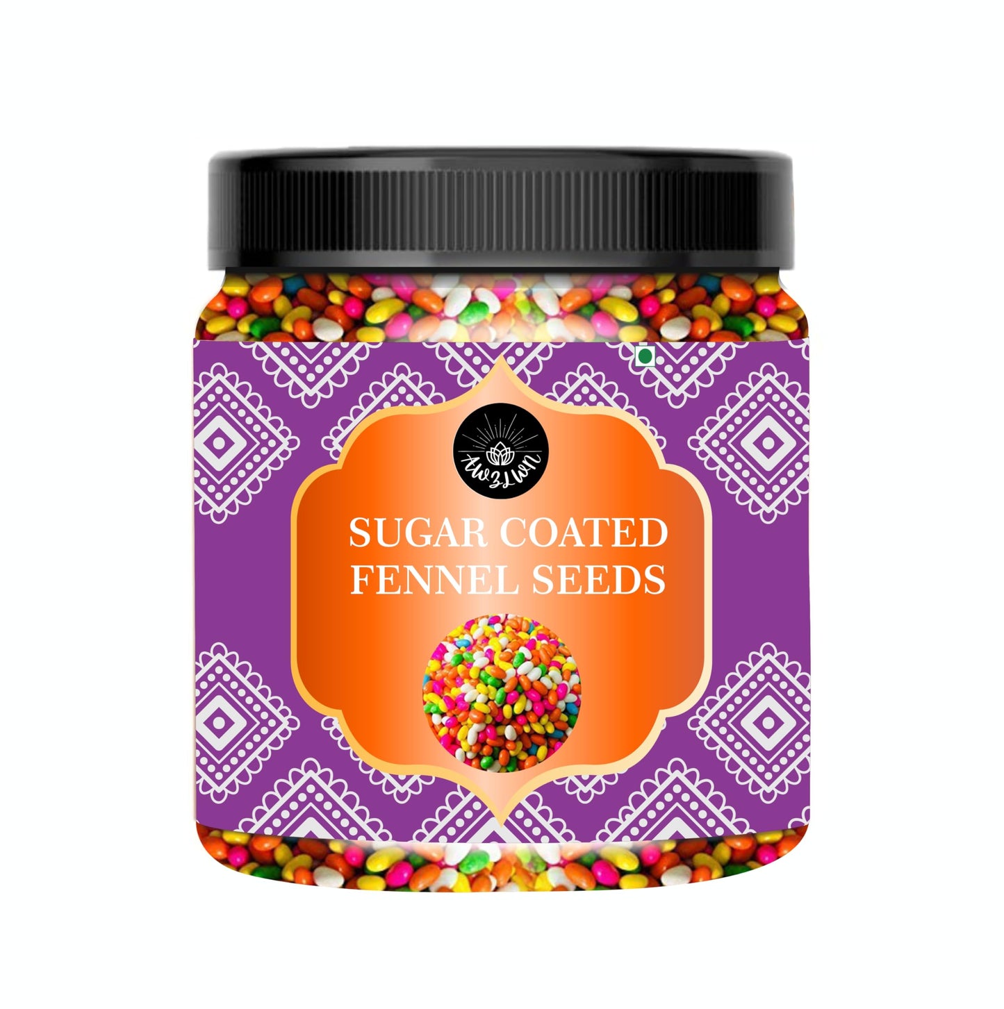 AWZLWN Natural Sugar Coated Fennel Seeds 7.05 OZ (200 GM) | Set oF 1 | AWZLWN