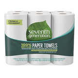 Seventh Generation 100% Recycled Paper Towels, 2 Ply, 140 Sheets, 6 Rolls