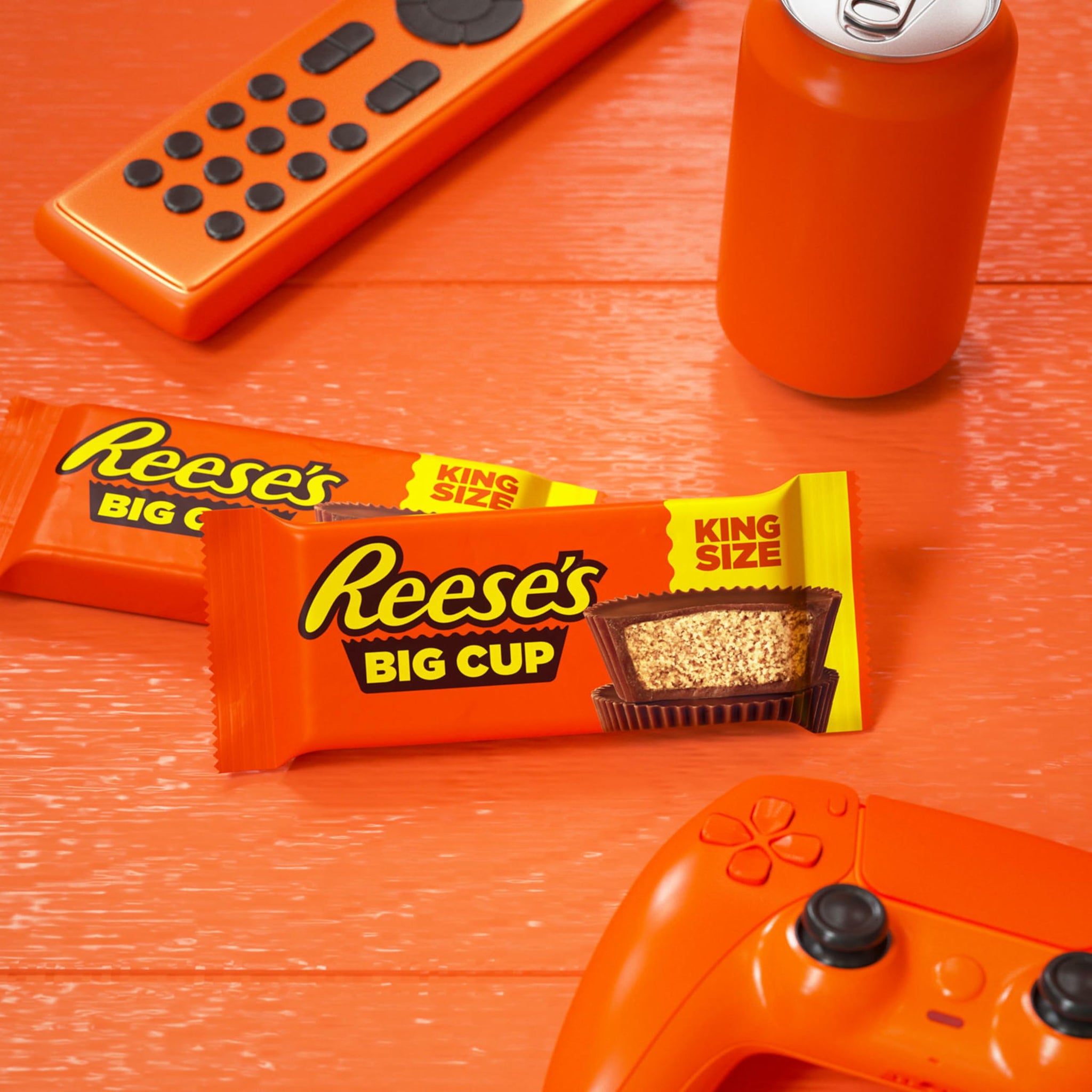 REESE'S Big Cup Milk Chocolate King Size Peanut Butter Cups, Candy Packs, 2.8 oz (16 Count)