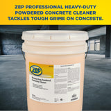 Zep Professional Heavy-Duty Powdered Concrete Cleaner, 40Lb. Bucket, Biodegradable, Dissolves Quickly and Removes Tough, Embedded Soils (R02934)
