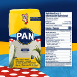 P.A.N. White Corn Meal - Pre-cooked Gluten Free and Kosher Flour for Arepas (5 lb/Pack of 1)