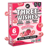 Three Wishes Grain-Free Protein Breakfast Cereal - 8g Protein and 3g Fiber - Healthy, Low-Sugar Breakfast Cereal, Gluten Free, Vegan-Friendly, Non-GMO