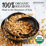 Monograno Felicetti Italian Organic Rigatoni Pasta Made with Kamut 1.1 lb - Pack of 4