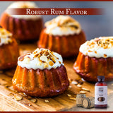 Happy Home Flavoring Imitation Rum Baking Flavor Emulsion - Certified Kosher, 4 oz.
