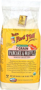 Bob's Red Mill Pancake & Waffle Mix, 7 Grain, Organic, 26 Oz