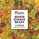 Sugar Free Gummy Bears 1 Pound Bulk Bag, 3D Chewy Candy, Assorted Fruit Flavors, Sugar Free Gummies, Fat Free Gummy, Diabetic Candy