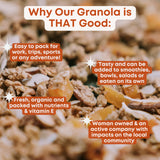 Apricot, Coconut, Almond Granola Clusters - 6 Pack of 4 oz Bags - Gluten Free Oats, High Protein, Low Sugar, Vegan, Dairy Free, Soy Free, Vitamin E
