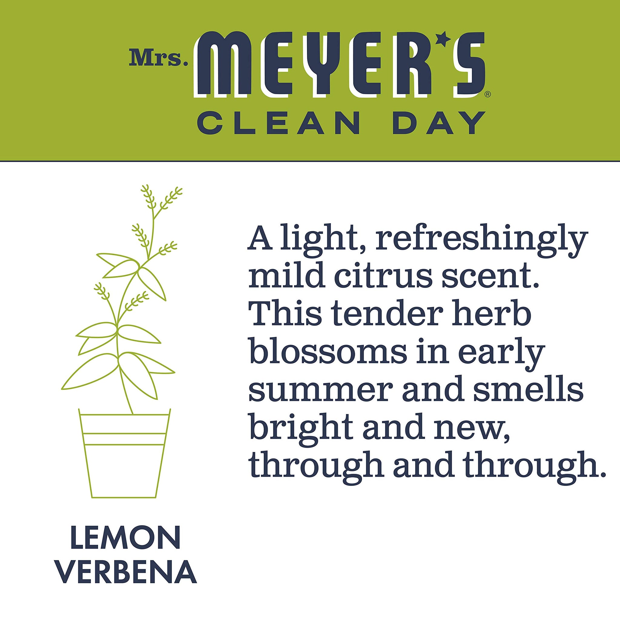 Mrs. Meyer's Dryer Sheets, Fabric Softener, Reduces Static, Infused with Essential Oils, Lemon Verbena, 80 Count