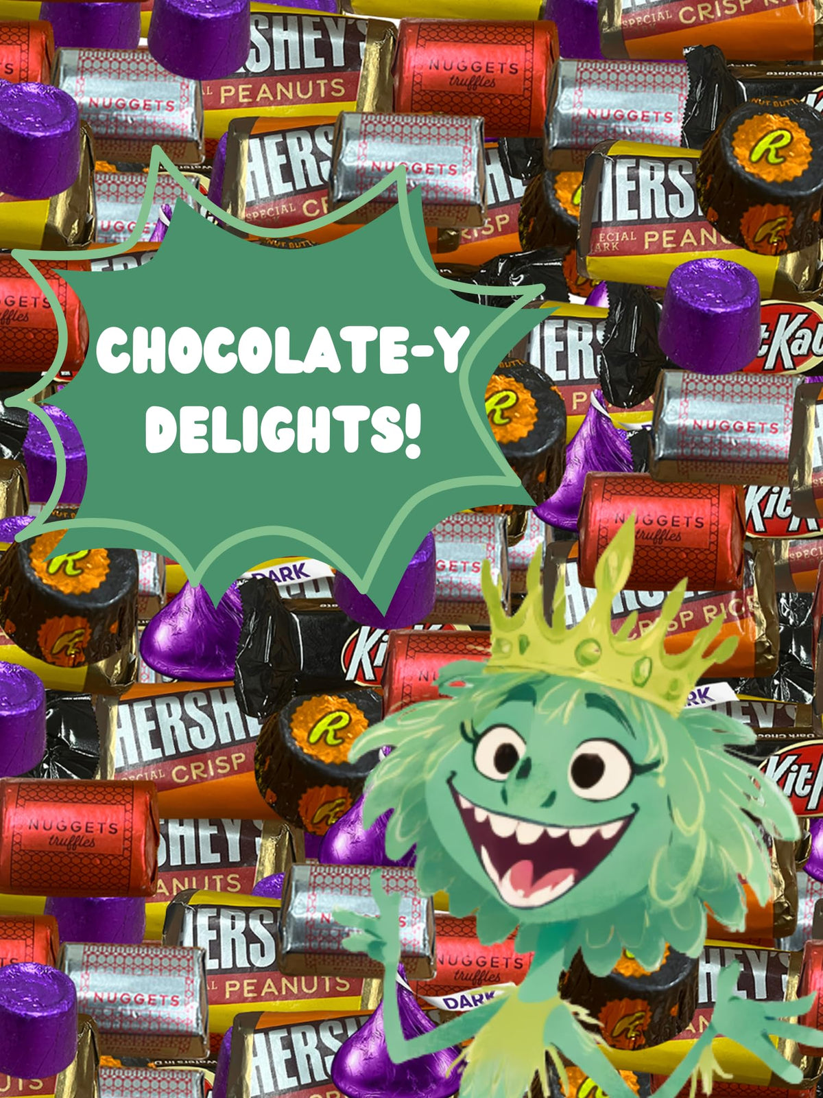 Dark Chocolate Candy Variety - 10 lbs - Kisses Dark, Dark Chocolate - Bulk Dark Chocolate - Individually Wrapped Chocolate