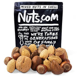 Nuts.com - Mixed Nuts in Shell - 2 Lb Bag, Healthy Snack Sampler, Includes Premium Walnuts, Almonds, Hazelnuts, Pecans & Brazil Nuts - Good Source